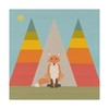 Trademark Fine Art Tammy Kushnir 'Fox In The Rainbow Forest' Canvas Art, 18x18 ALI20496-C1818GG